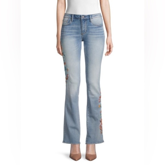 DRIFTWOOD Kelly Floral Embroidered Flared Jeans - Picture 13 of 13